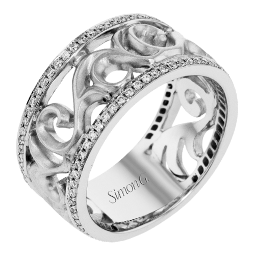 Men Ring in 14k Gold with Diamonds - Simon G. Jewelry