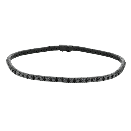 Men's Bracelet In 14k Black Gold With Black Diamonds - Simon G. Jewelry
