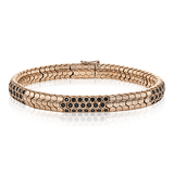 Men's Bracelet In 14k Gold With Black Diamonds - Simon G. Jewelry