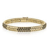 Men's Bracelet In 14k Gold With Black Diamonds - Simon G. Jewelry