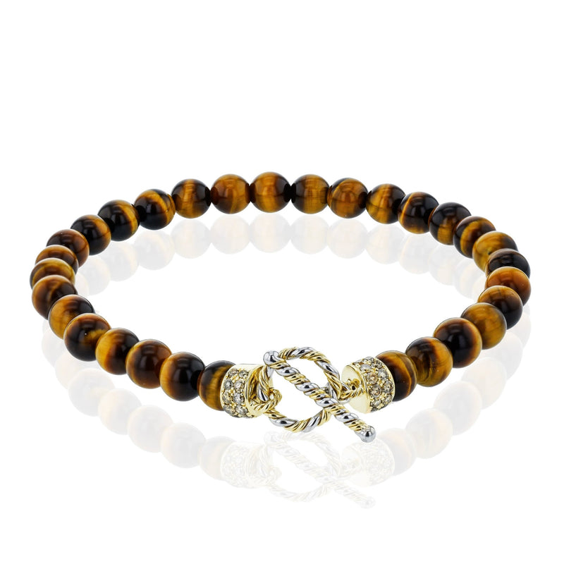 Men's Bracelet In 14k Gold With Black Diamonds - Simon G. Jewelry