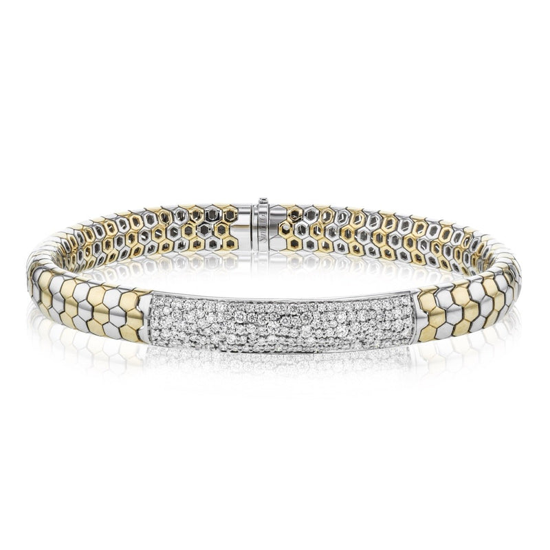 Men's Bracelet In 14k Gold With Diamonds - Simon G. Jewelry