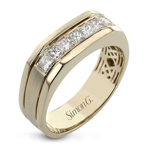 Men's Simon - set Wedding Band In 14k Or 18k Gold With Diamonds - Simon G. Jewelry