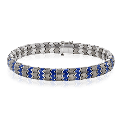 Men's Titanium Bracelet In 14k Gold - Simon G. Jewelry