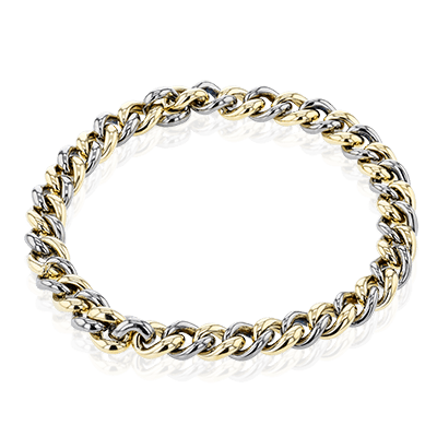 Men's Titanium Bracelet In 14k Gold - Simon G. Jewelry