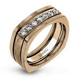 Men's Wedding Band In 14k Or 18k Gold with Diamonds - Simon G. Jewelry