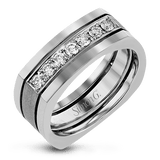 Men's Wedding Band In 14k Or 18k Gold with Diamonds - Simon G. Jewelry