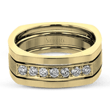 Men's Wedding Band In 14k Or 18k Gold with Diamonds - Simon G. Jewelry