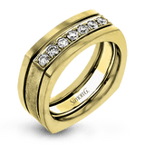 Men's Wedding Band In 14k Or 18k Gold with Diamonds - Simon G. Jewelry