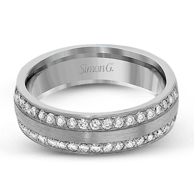 Men's Wedding Band In 14k Or 18k Gold With Diamonds - Simon G. Jewelry