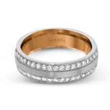 Men's Wedding Band In 14k Or 18k Gold With Diamonds - Simon G. Jewelry