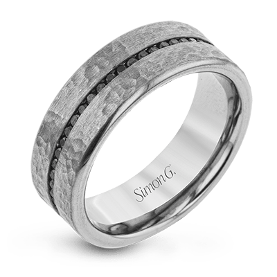 Men's Wedding Band In 14k Or 18k Gold With Diamonds - Simon G. Jewelry