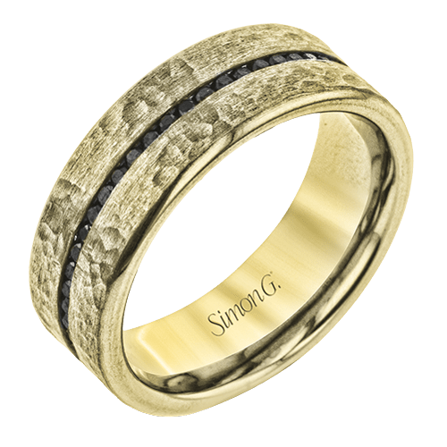 Men's Wedding Band In 14k Or 18k Gold With Diamonds - Simon G. Jewelry