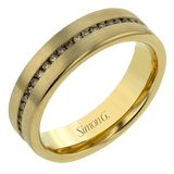 Men's Wedding Band In 14k Or 18k Gold With Diamonds - Simon G. Jewelry