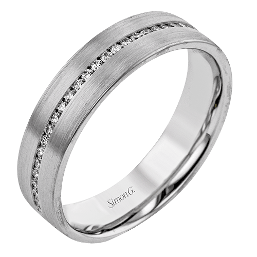 Men's Wedding Band In 14k Or 18k Gold With Diamonds - Simon G. Jewelry