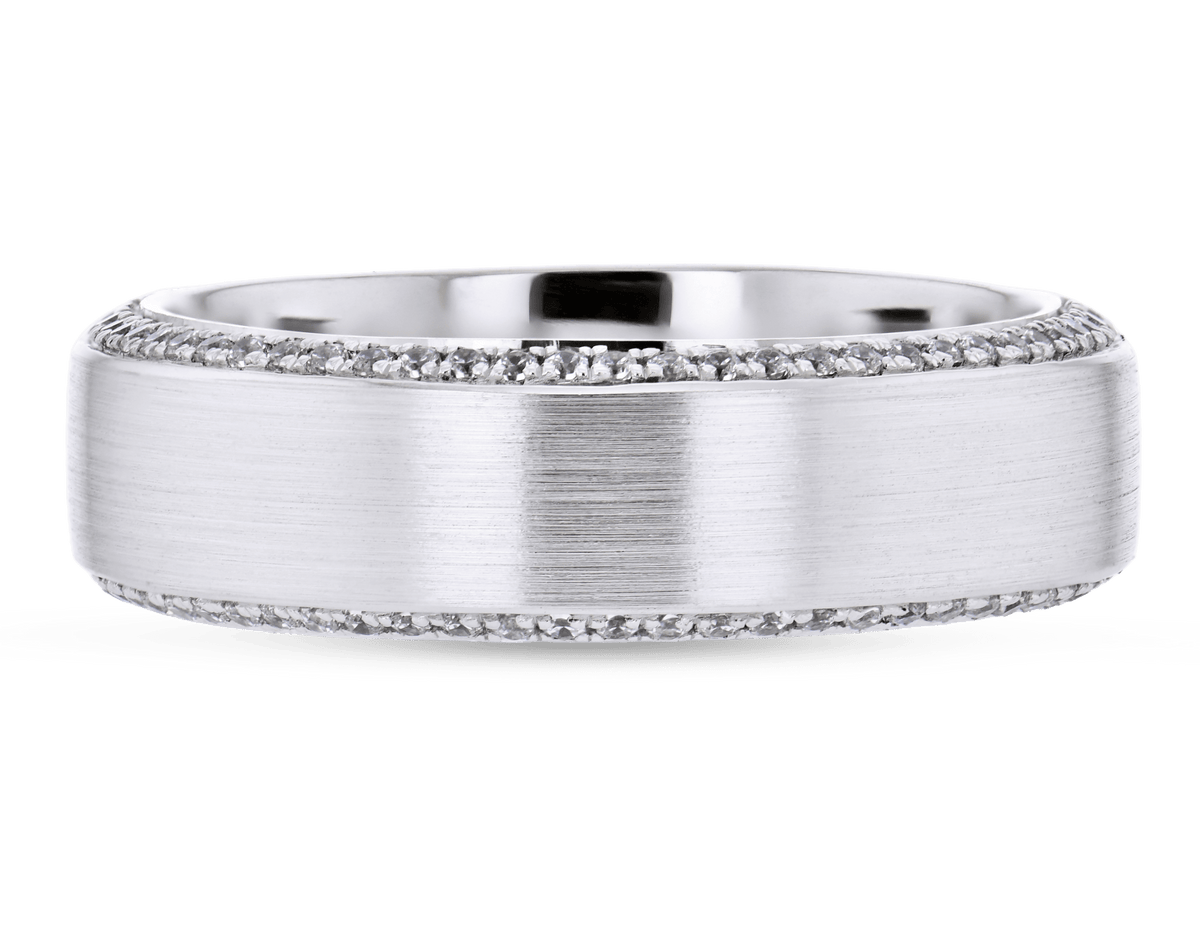 Men's Wedding Band In 14k Or 18k Gold With Diamonds - Simon G. Jewelry