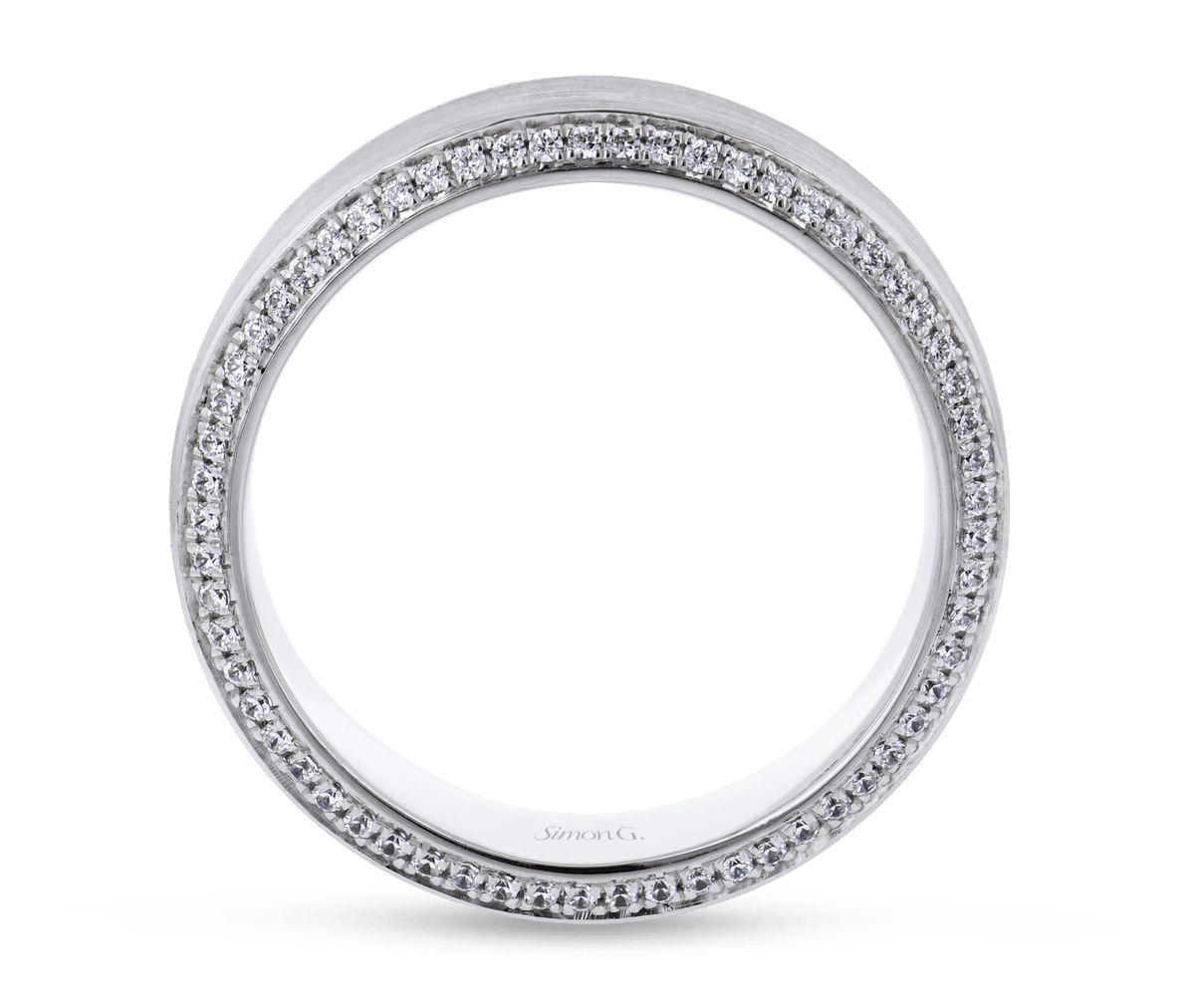 Men's Wedding Band In 14k Or 18k Gold With Diamonds - Simon G. Jewelry