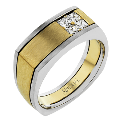 Men's Wedding Band In 14k Or 18k Gold With Diamonds – Simon Jewelry