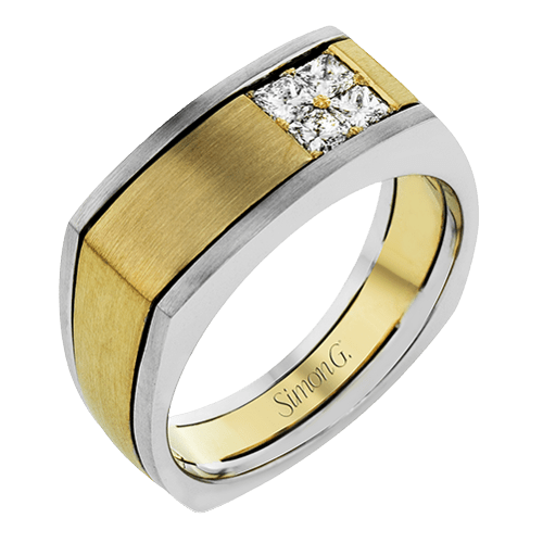 Men's Wedding Band In 14k Or 18k Gold With Diamonds - Simon G. Jewelry