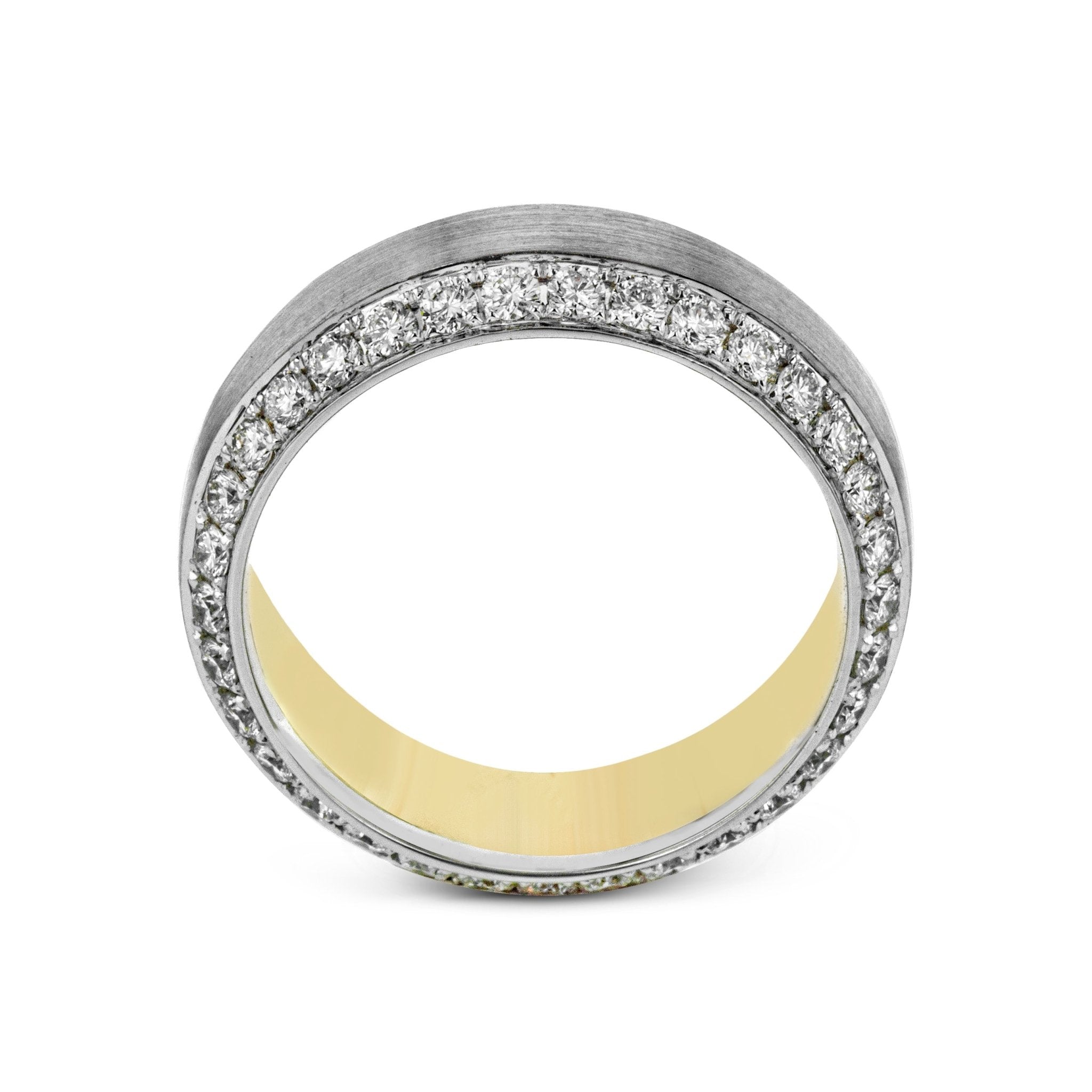 Men's Wedding Band In 14k Or 18k Gold With Diamonds - Simon G. Jewelry