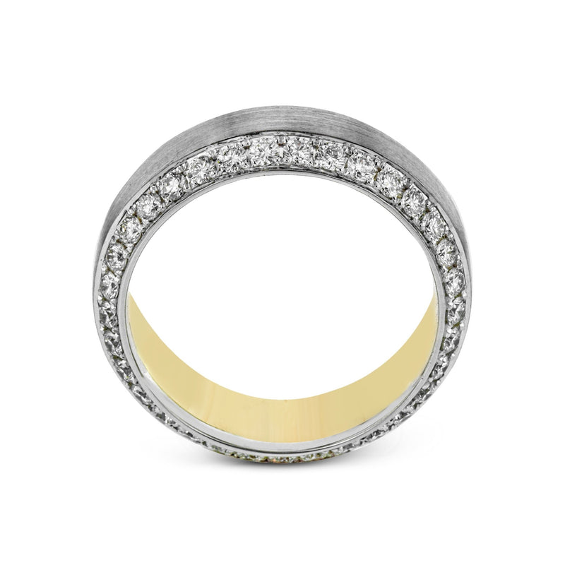 Men's Wedding Band In 14k Or 18k Gold With Diamonds - Simon G. Jewelry