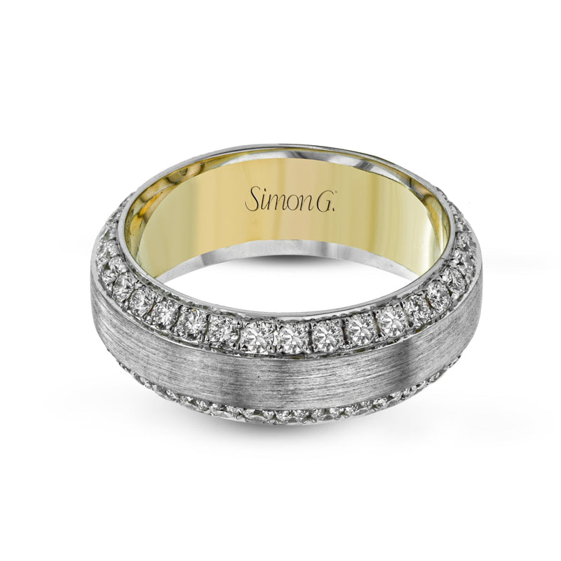 Men's Wedding Band In 14k Or 18k Gold With Diamonds - Simon G. Jewelry