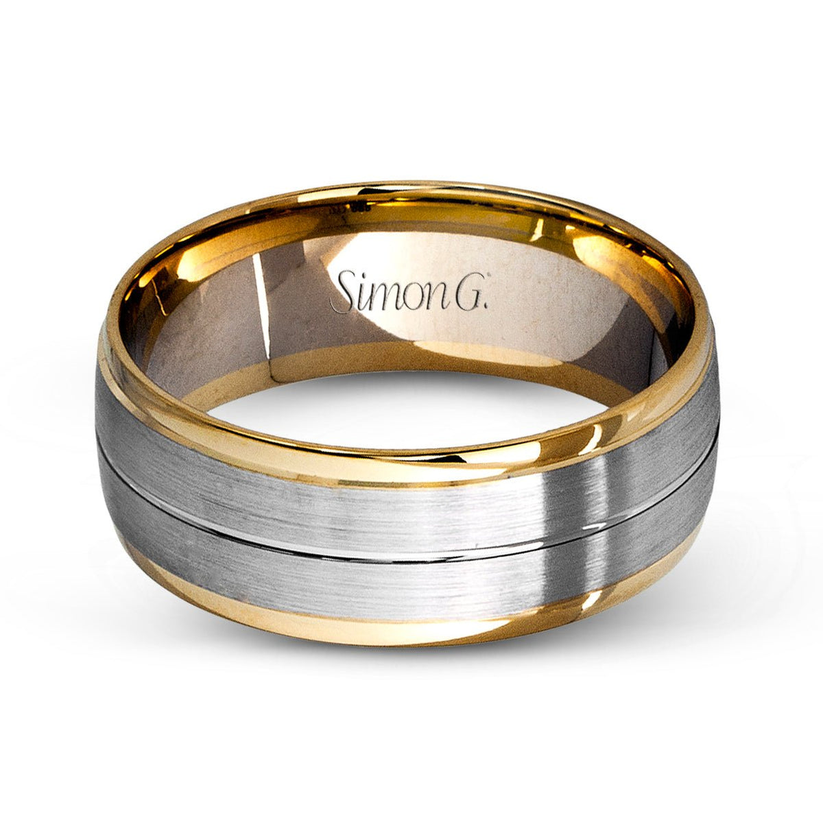 Men's Wedding Band Ring In 18k Gold - Simon G. Jewelry