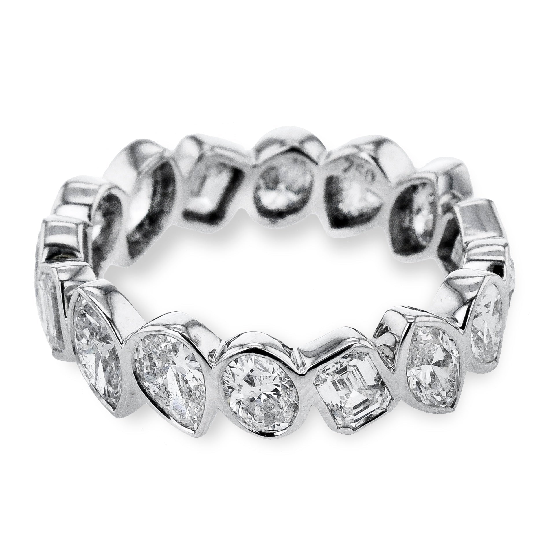 Mixed - Shape Eternity Fashion Ring in 18k Gold - Simon G. Jewelry