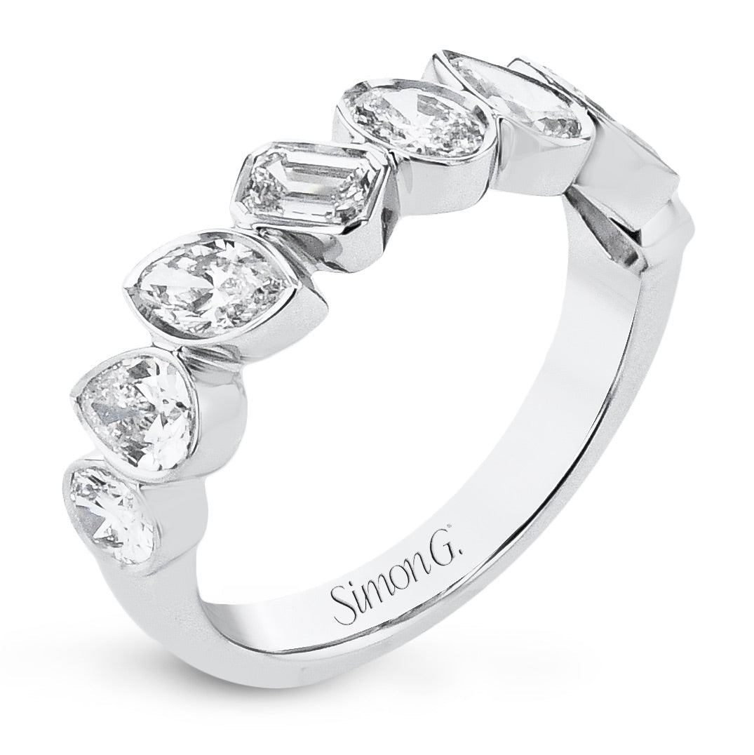 Mixed - Shape Eternity Fashion Ring in 18k Gold - Simon G. Jewelry