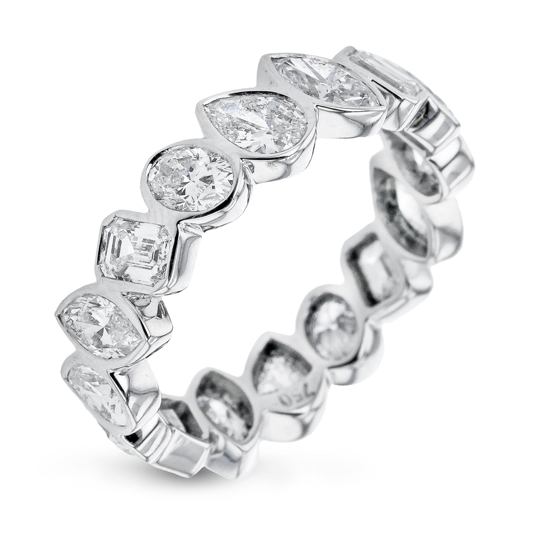 Mixed - Shape Eternity Fashion Ring in 18k Gold - Simon G. Jewelry