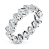 Mixed - Shape Eternity Fashion Ring in 18k Gold - Simon G. Jewelry