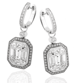 Mosaic Diamond Drop Earrings