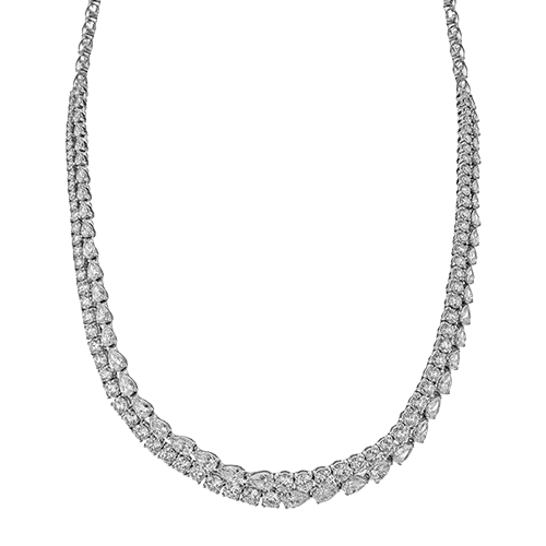 Necklace in 18k Gold with Diamonds - Simon G. Jewelry