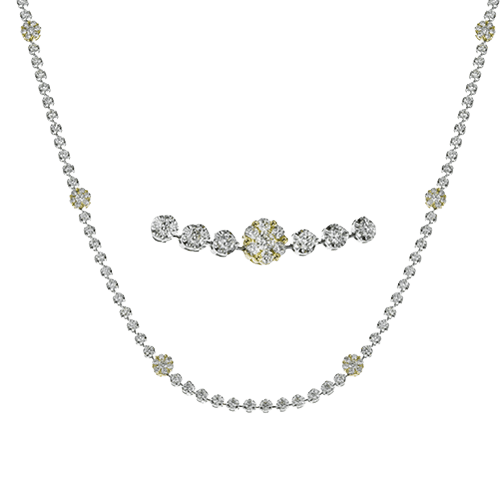 Necklace in 18k Gold with Diamonds - Simon G. Jewelry