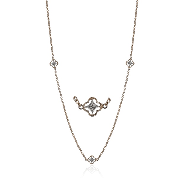 Necklace in 18k Gold with Diamonds - Simon G. Jewelry