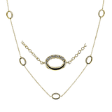 Necklace in 18k Gold with Diamonds - Simon G. Jewelry