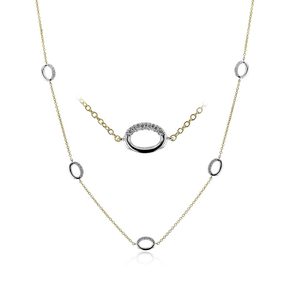 Necklace in 18k Gold with Diamonds - Simon G. Jewelry