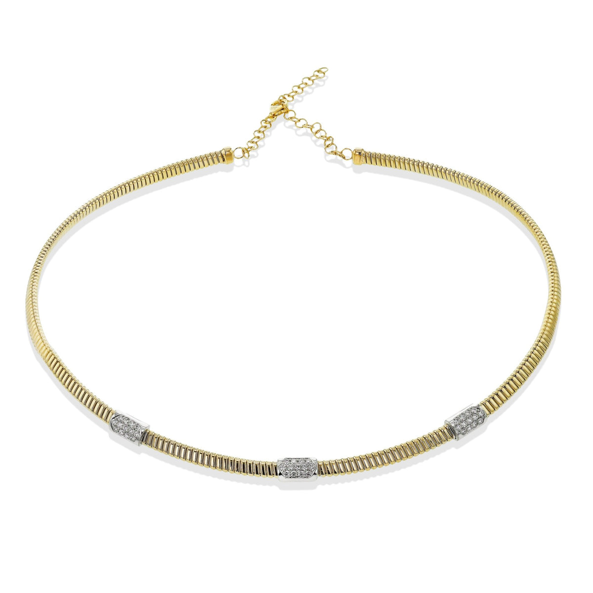 Necklace in 18k Gold with Diamonds - Simon G. Jewelry