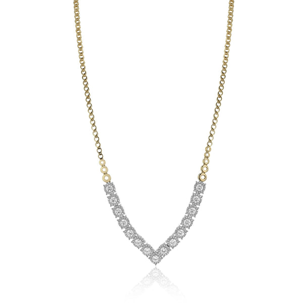 Necklace in 18k Gold with Diamonds - Simon G. Jewelry