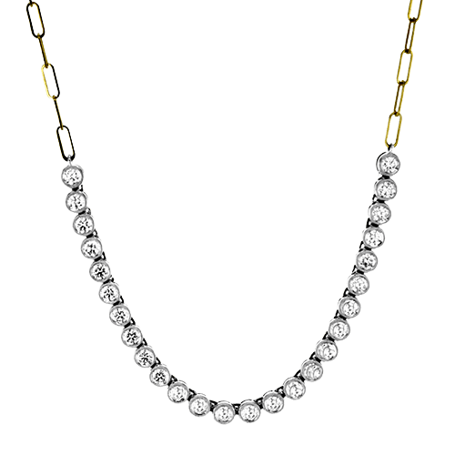 Necklace in 18k Gold with Diamonds - Simon G. Jewelry