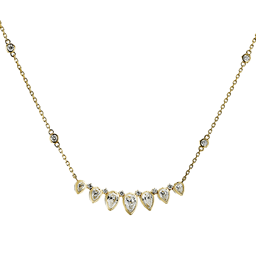 Necklace in 18k Gold with Diamonds - Simon G. Jewelry