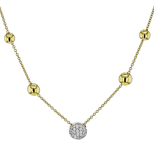Necklace in 18k Gold with Diamonds - Simon G. Jewelry