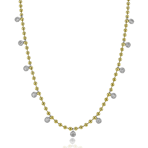 Necklace in 18k Gold with Diamonds - Simon G. Jewelry