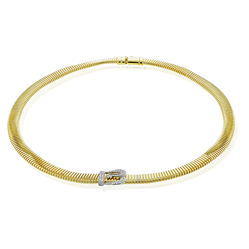Necklace in 18k Gold with Diamonds - Simon G. Jewelry