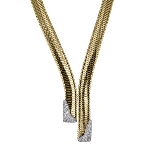 Necklace in 18k Gold with Diamonds - Simon G. Jewelry
