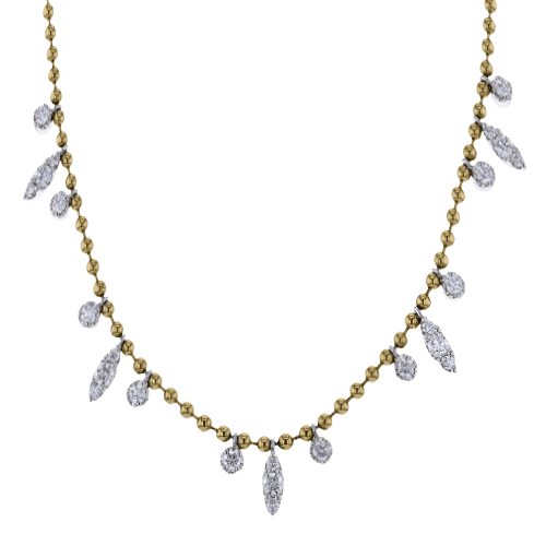 Necklace in 18k Gold with Diamonds - Simon G. Jewelry