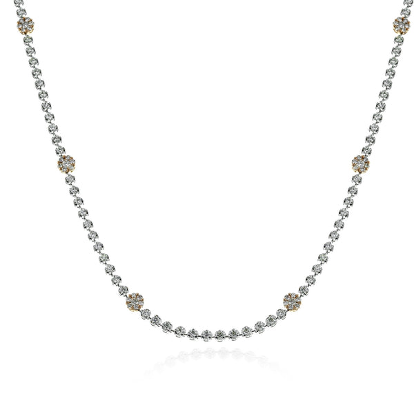 Necklace in 18k Gold with Diamonds - Simon G. Jewelry