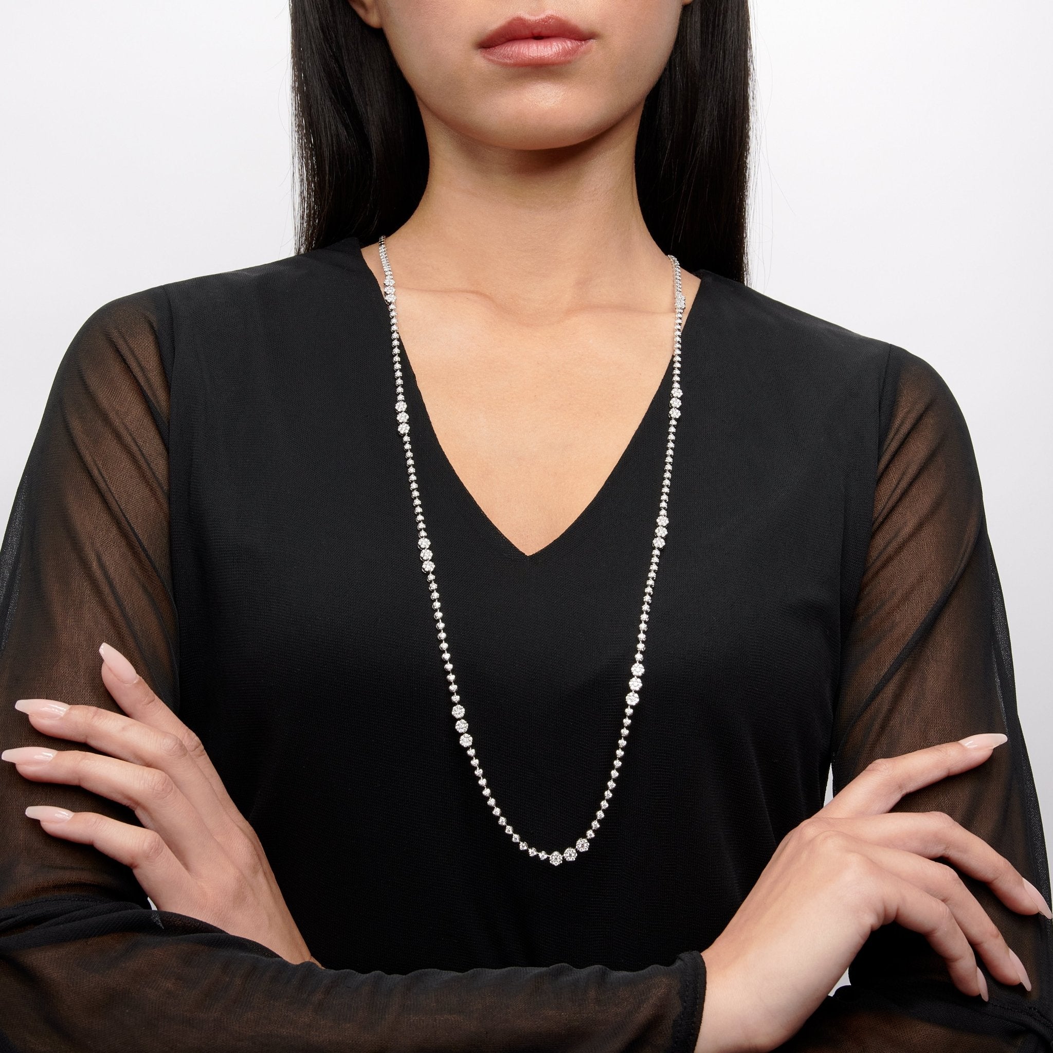 Necklace in 18k Gold with Diamonds - Simon G. Jewelry