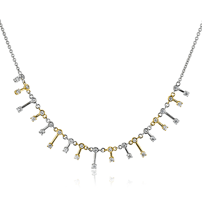 Necklace in 18k Gold with Diamonds - Simon G. Jewelry