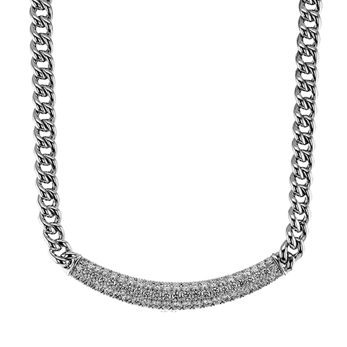 Necklace in 18k Gold with Diamonds - Simon G. Jewelry